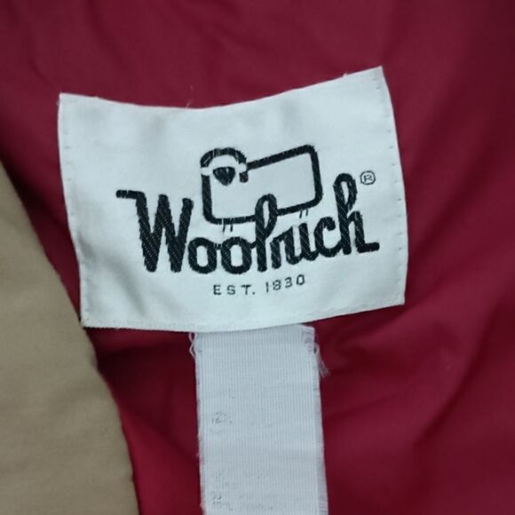 Vintage Woolrich Field Coat XL Mens Tan Beige Red Lining Utility Cargo Pockets - Picture 12 of 16